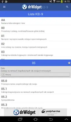 DrWidget ICD9 android App screenshot 3