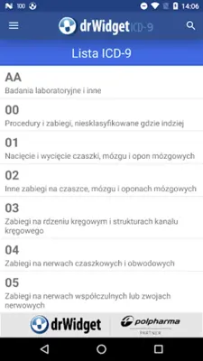 DrWidget ICD9 android App screenshot 7